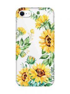 Прозорий чохол для iPhone 7, 8 :: Соняхи (принт 288)