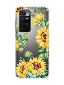 Прозорий чохол для Xiaomi Redmi 10 :: Соняхи (принт 288)