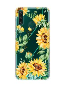 Прозорий чохол на Huawei Y6p :: Соняхи (принт 288)
