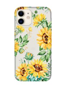 Прозорий чохол на iPhone 12 mini :: Соняхи (принт 288)