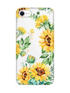 Прозорий чохол на iPhone SE 2020 :: Соняхи (принт 288)