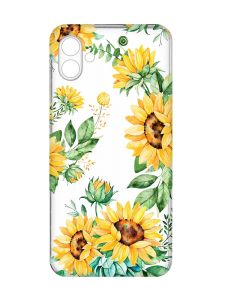 Прозорий чохол на Samsung Galaxy A04e/A042 :: Соняхи (принт 288)