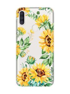 Прозорий чохол на Samsung Galaxy A11 :: Соняхи (принт 288)