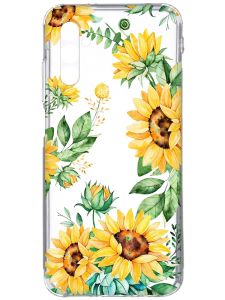 Прозорий чохол на Samsung Galaxy A34 5G/A346 :: Соняхи (принт 288)