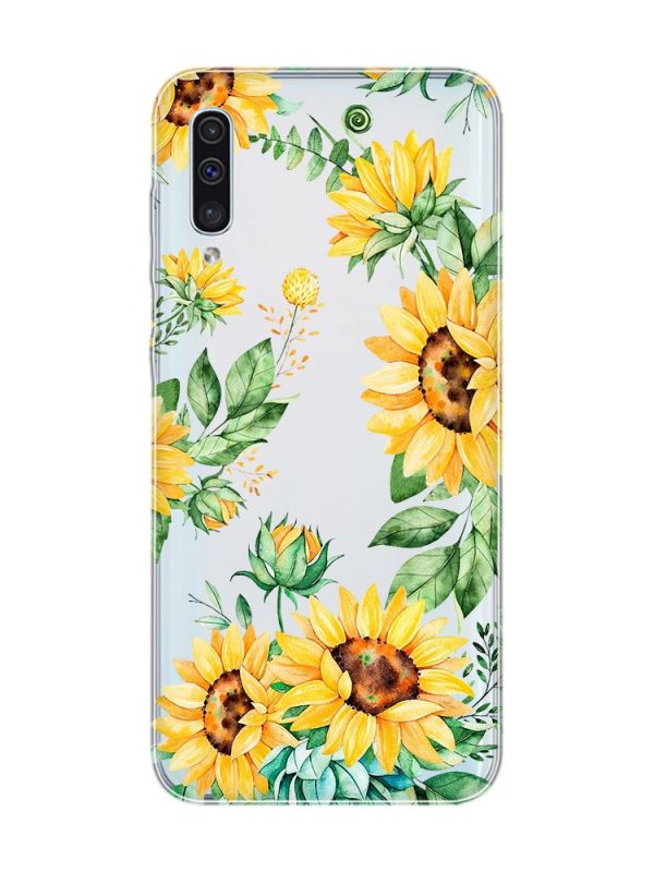 Прозорий чохол на Samsung Galaxy A50 (2019) A505 :: Соняхи (принт 288)