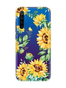Прозорий чохол на Xiaomi Redmi Note 8T :: Соняхи (принт 288)