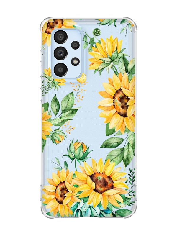 Чохол з потовщеними кутами на Samsung Galaxy A33 5G :: Соняхи (принт 288)