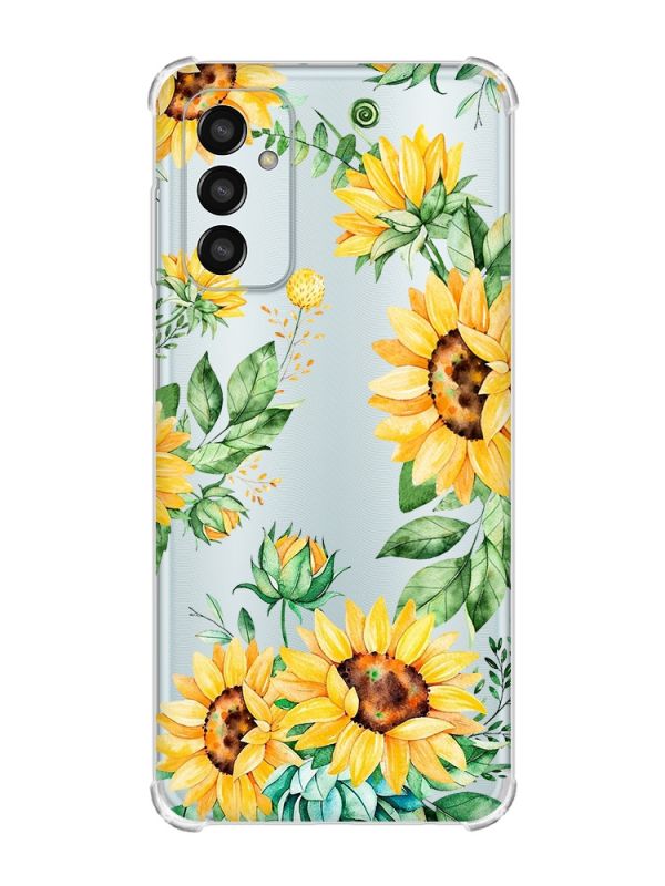 Чохол із потовщеними кутами на Samsung Galaxy M13 4G :: Соняхи (принт 288)