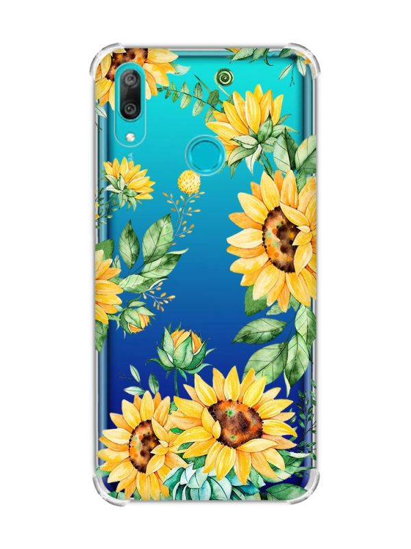 Чохол з потовщеними кутами Huawei Y7 2019/Y7 prime 2019 :: Соняхи (принт 288)