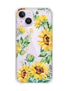 Чохол із потовщеними кутами на iPhone 14 :: Соняхи (принт 288)