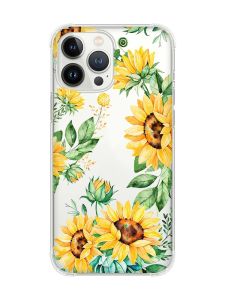 Чохол із потовщеними кутами на iPhone 14 Pro Max :: Соняхи (принт 288)