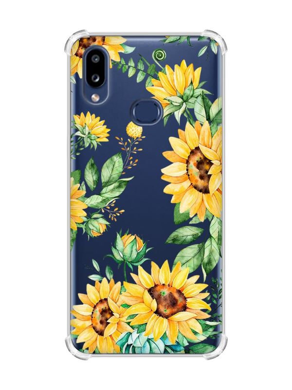 Чохол з потовщеними кутами на Samsung Galaxy A10s/A107 :: Соняхи (принт 288)