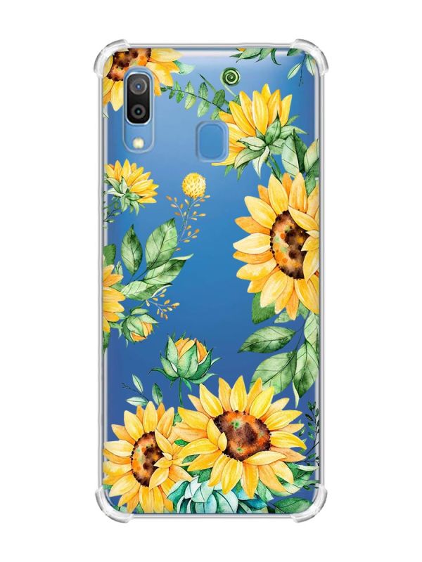 Чохол з потовщеними кутами на Samsung Galaxy A30 (2019) / A20 (2019) :: Соняхи (принт 288)
