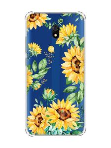 Чохол з потовщеними кутами на Xiaomi Redmi 8A :: Соняхи (принт 288)