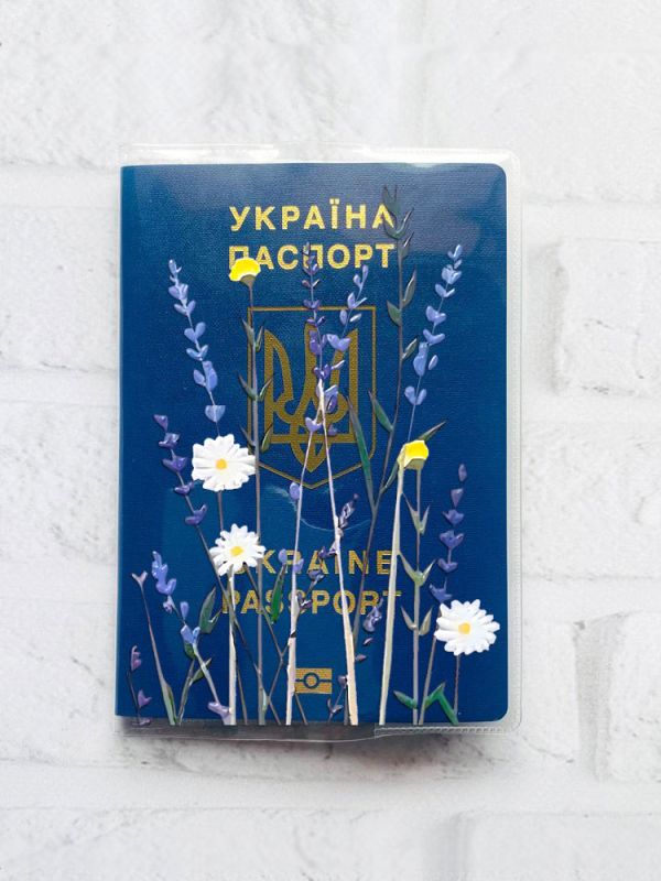 Обкладинка на паспорт книжечку :: Польові квіти (принт 270)