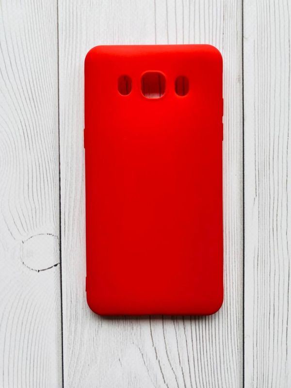 Силіконовий матовий чохол для Samsung Galaxy J5 (2016) J510 Червоний