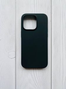 Силіконовий матовий чохол для Apple iPhone 14 Pro Чорний