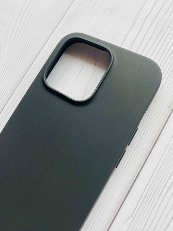Силіконовий матовий чохол для Apple iPhone 14 Pro Чорний