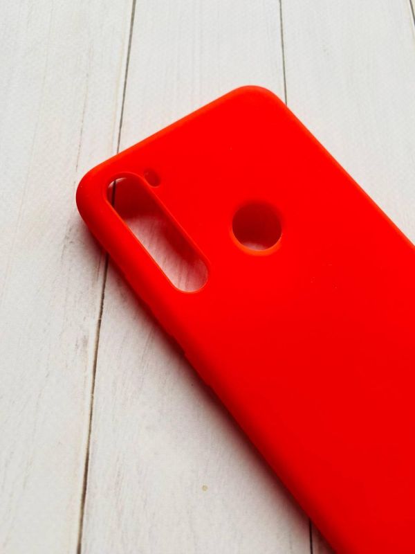 Силіконовий матовий чохол для Xiaomi Redmi Note 8T Червоний
