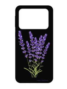 Матовий чорний чохол на Xiaomi Poco X4 Pro 5G :: Лаванда (принт 28)