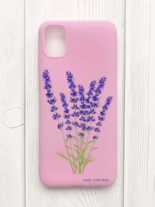Матовий рожевий чохол на Samsung Galaxy A04E/A042 :: Лаванда (принт 28)