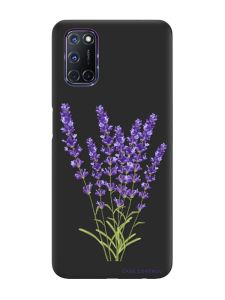 Матовий чорний чохол на Oppo A52/A72/A92 :: Лаванда (принт 28)