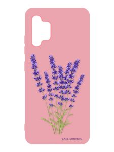Матовий рожевий чохол на Samsung Galaxy A32 :: Лаванда (принт 28)