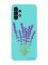 Матовий бірюзовий чохол на Samsung Galaxy A13 4G :: Лаванда (принт 28)