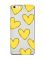 Прозорий чохол на iPhone 6+/6 Plus :: Сердечка жовті (принт 259)