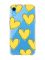 Прозорий чохол на iPhone XR :: Сердечка жовті (принт 259)