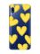 Прозорий чохол на Samsung Galaxy A10 (2019) A105 :: Сердечка жовті (принт 259)