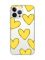 Чохол із потовщеними кутами на iPhone 14 Pro :: Сердечка жовті (принт 259)