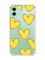 Чохол з потовщеними кутами на Apple iPhone 11 (6.1) :: Сердечка жовті (принт 259)
