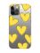 Прозорий чохол на iPhone 12 Pro Max :: Сердечка жовті (принт 259)