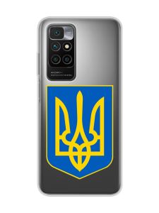 Прозорий чохол для Xiaomi Redmi 10 :: Тризуб Україна (принт 256)