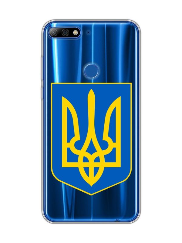 Прозорий чохол на Huawei Y7 2018 / Y7 prime 2018 :: Тризуб Україна (принт 256)