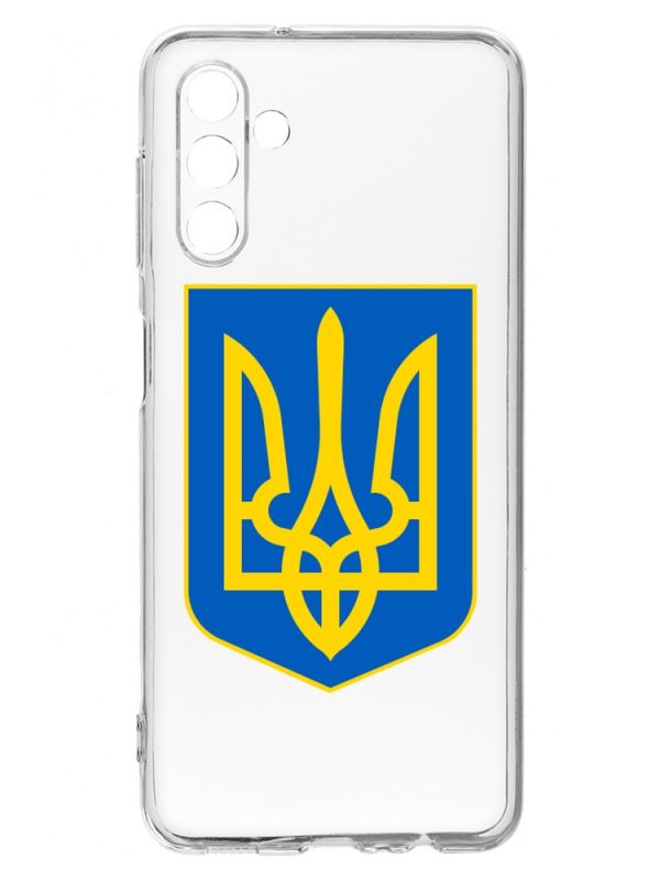 Прозорий чохол на Samsung A04s/A13 5G :: Тризуб Україна (принт 256)