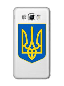 Прозорий чохол на Samsung Galaxy J7(2016) J710 :: Тризуб Україна (принт 256)