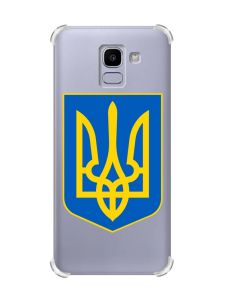 Чохол із потовщеними кутами на Samsung Galaxy J6 (2018) J600F :: Тризуб Україна (принт 256)