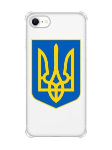 Чохол з потовщеними кутами на iPhone 7/ 7s/ 8/ 8s :: Тризуб Україна (принт 256)
