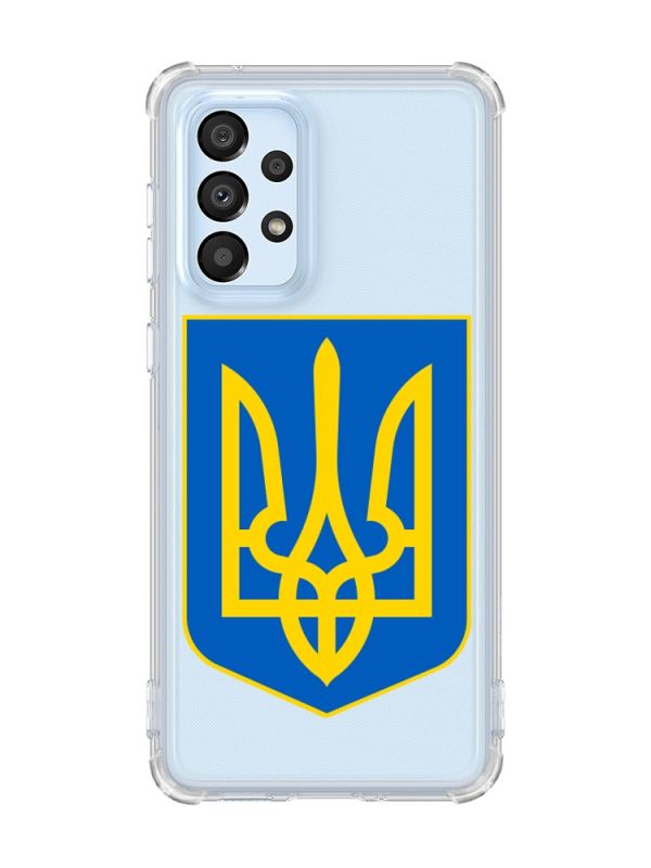 Чохол з потовщеними кутами на Samsung Galaxy A33 5G :: Тризуб Україна (принт 256)