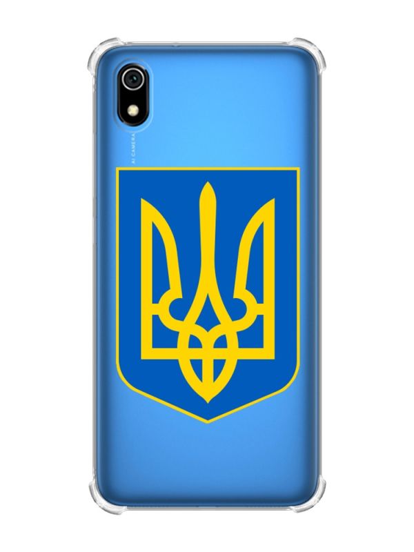 Чохол з потовщеними кутами для Xiaomi Redmi 7A :: Тризуб Україна (принт 256)