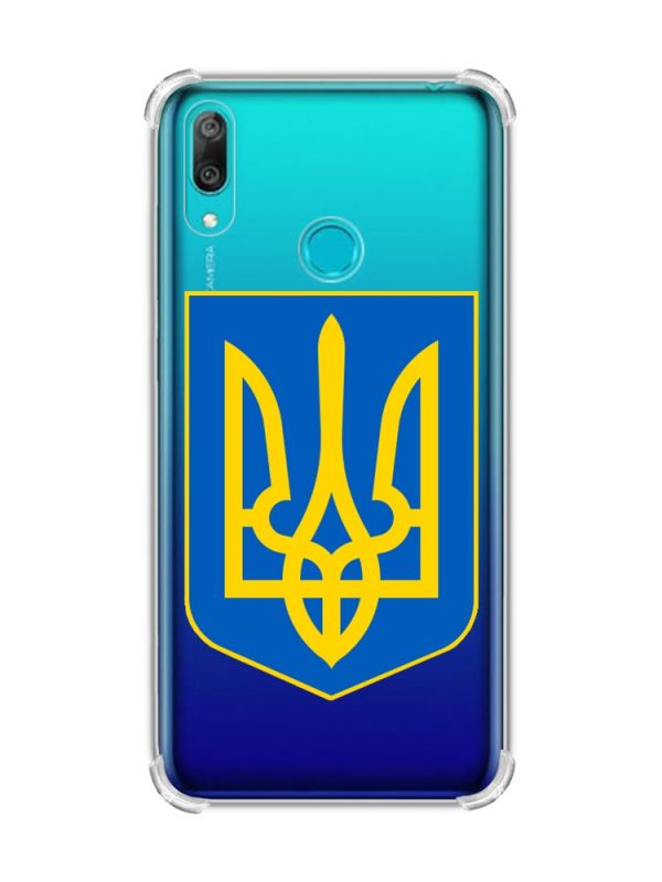 Чохол з потовщеними кутами Huawei Y7 2019/Y7 prime 2019 :: Тризуб Україна (принт 256)