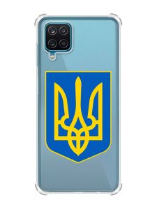 Чохол з потовщеними кутами на Samsung A12 4G :: Тризуб Україна (принт 256)