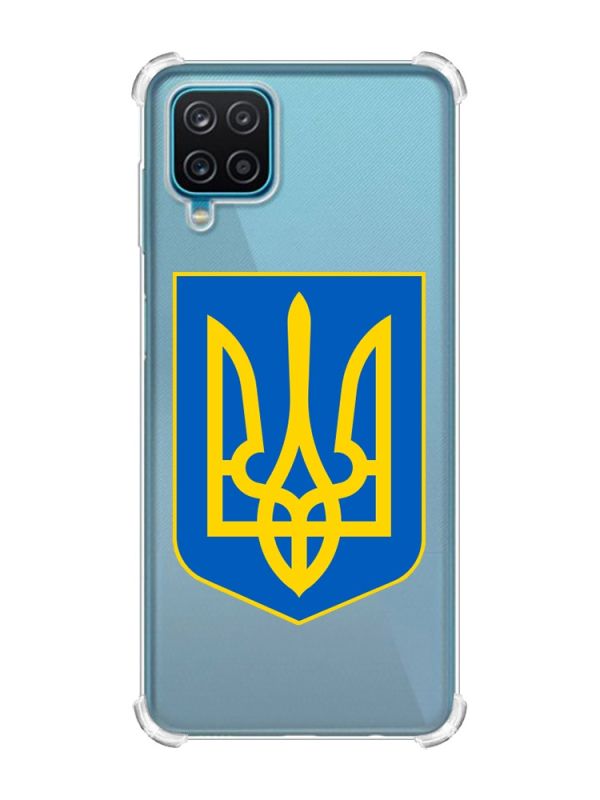 Чохол з потовщеними кутами на Samsung A12 4G :: Тризуб Україна (принт 256)
