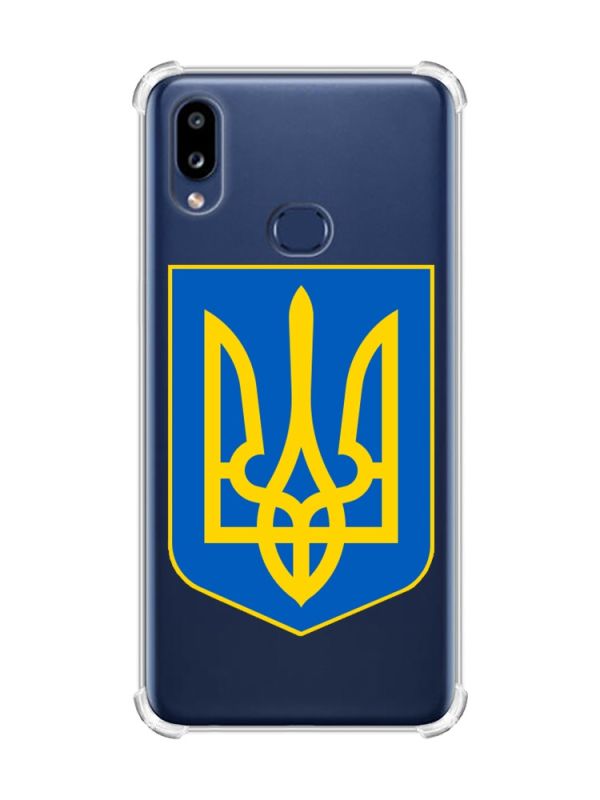 Чохол з потовщеними кутами на Samsung Galaxy A10s (A107) :: Тризуб Україна (принт 256)