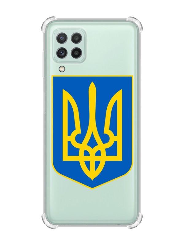 Чохол із потовщеними кутами на Samsung Galaxy A22 5G / A22s 5G :: Тризуб Україна (принт 256)