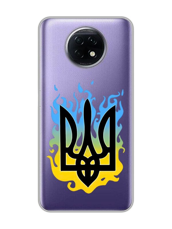 Прозорий чохол на Xiaomi Redmi Note 9T/Redmi Note 9 5G :: Тризуб Полум'я (принт 257)