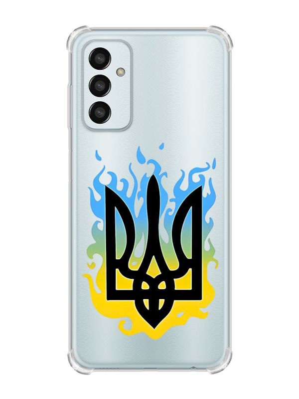 Чохол із потовщеними кутами на Samsung Galaxy M13 4G :: Тризуб Полум'я (принт 257)