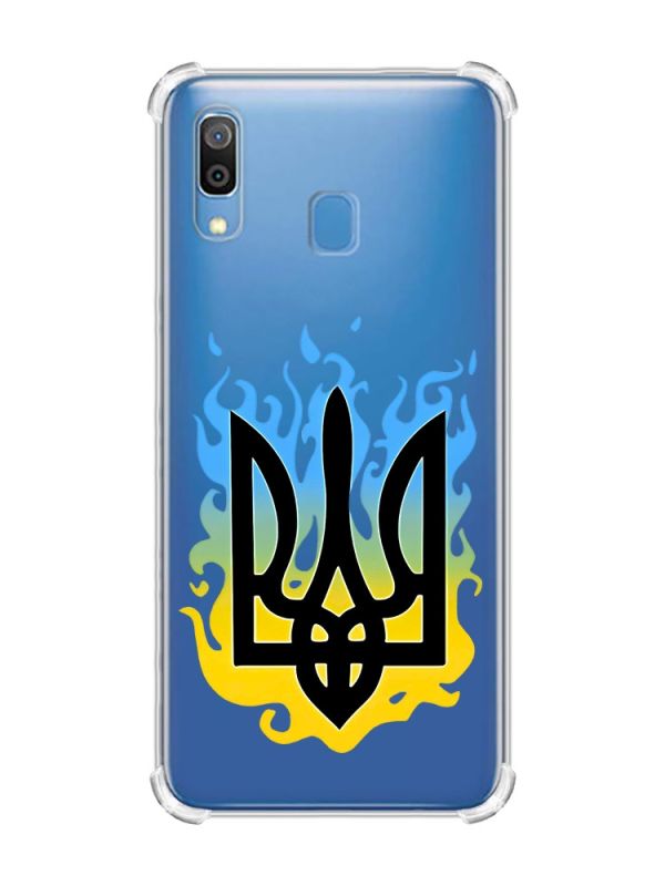 Чохол з потовщеними кутами на Samsung Galaxy A30 (2019) / A20 (2019) :: Тризуб Полум'я (принт 257)